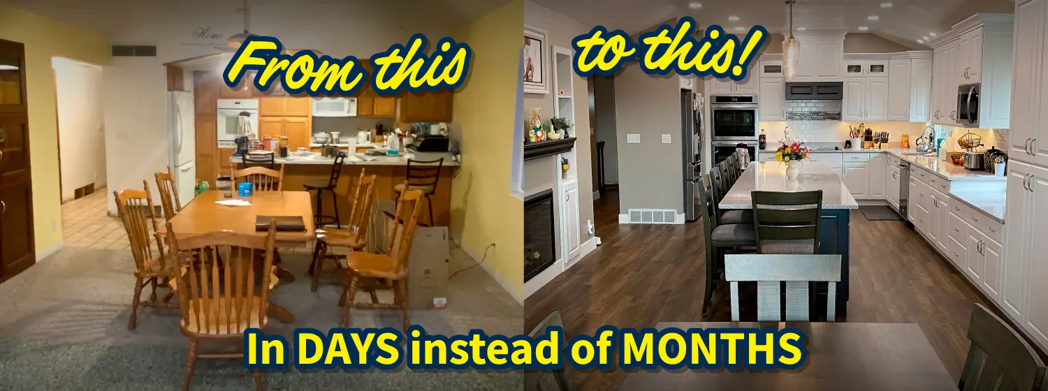 Update your kitchen fast with 3 Day Kitchen & Bath